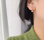 18K Gold Plated Stainless Steel Circle Clip on Earrings Titanium Steel Cubic Zirconia Huggie Hoop Earrings for Women Jewelry My Store