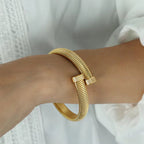 JEWELRY SZ03 Wholesale Stretch Snake Bone Chain Bangles Fashion Opening Adjustable Bangles My Store