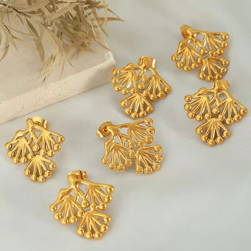 JEWELRY EH198 New Chinese Explosion of Small Pine Branches Pine Leaves Tree Branches Branch Earrings My Store