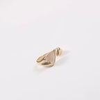 Wholesale 18K Gold Plated Stainless Steel Two Heart Shell Rings for Women My Store