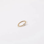 Stainless Steel 18K Gold Plated Cubic Zirconia Beaded Ring Minimal Bohemian Stacked CZ Stone round Shaped Ring My Store