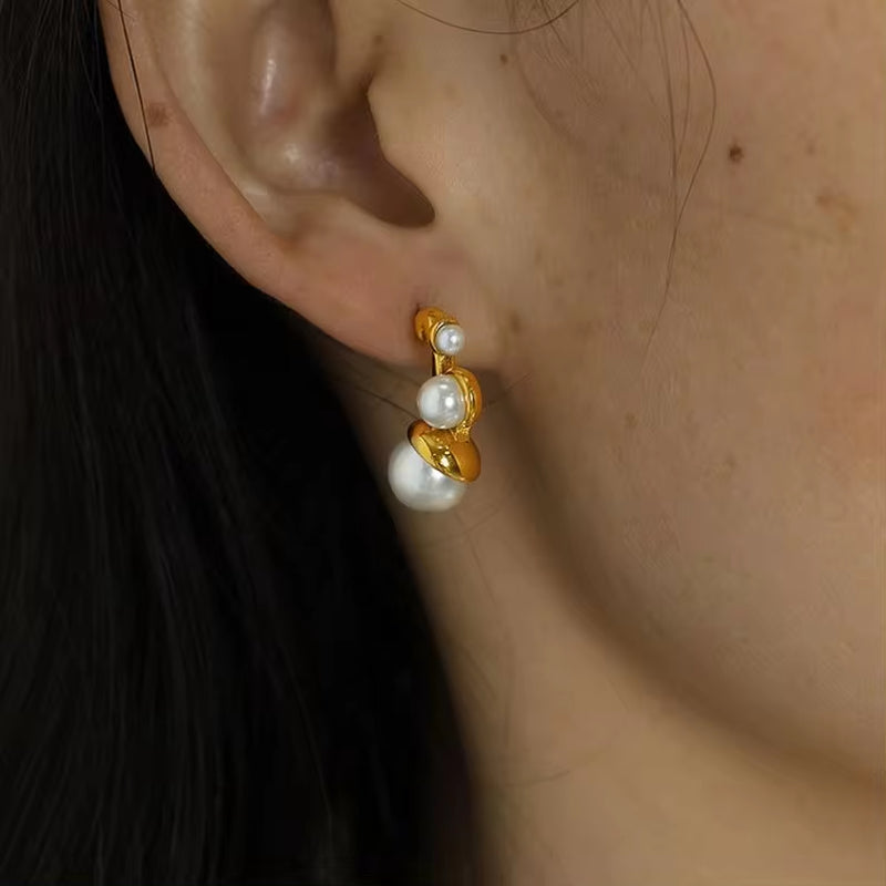 JEWELRY EH61 Factory Hot Sale 2024 Pearl Earrings Popping Unique Earrings Fashion My Store