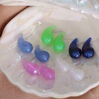 JEWELRY EH133 French Resin Earrings Teardrop Fashion Earrings Wholesale Mixed Colors My Store