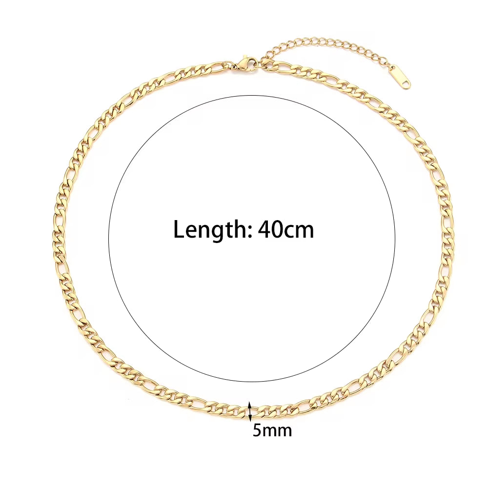 Tarnish Free 18K Gold PVD Plated Jewelry Stainless Steel Herryingbone Chain Necklace My Store