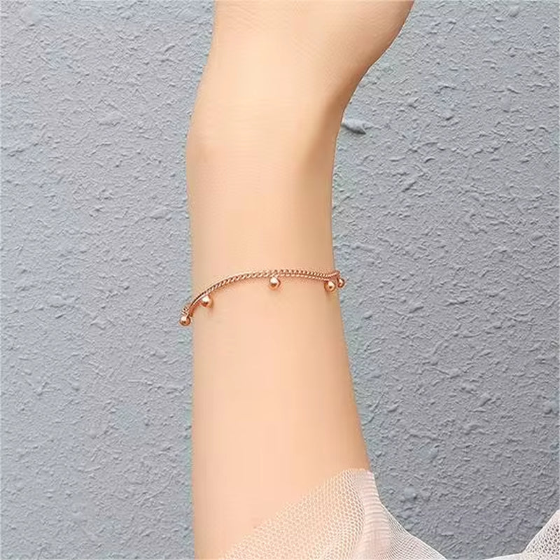 18K Gold Plated Stainless Steel Jewelry Charm Gold Bracelet for Women Ladies My Store