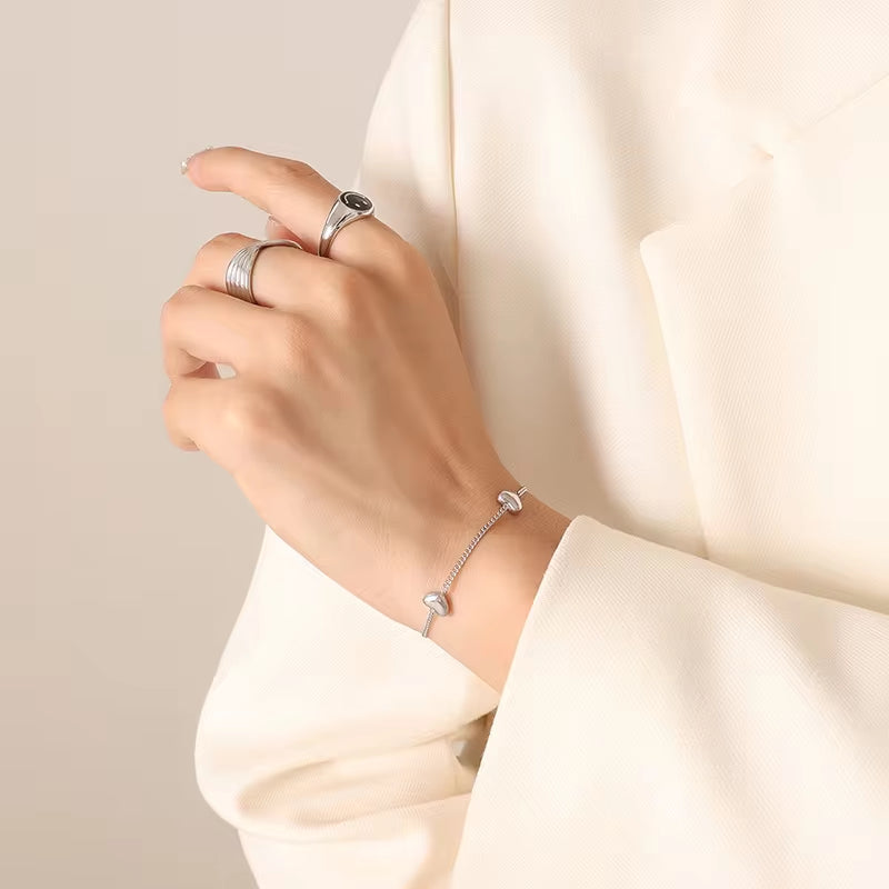 Waterproof&Tarnish Free Jewelry 316L Stainless Steel Heart Charms Curb Chain Necklace My Store