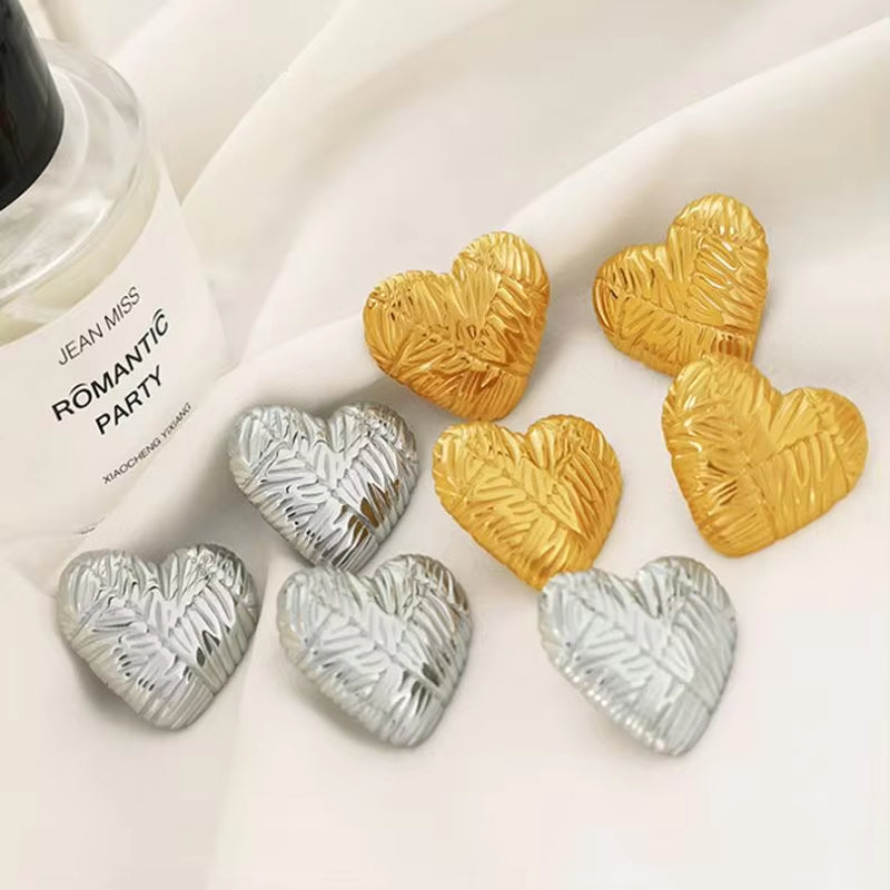 JEWELRY EH175 French Large Love Earrings Versatile Simple Temperament Trend Earrings My Store