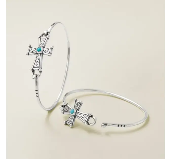 Mission Cross Hook-On Bracelet with Turquoise James Avery