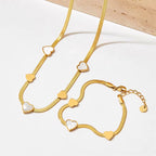 Fashion Trending Love Jewelry Snake Stainless Steel Jewelry Set for Women Spring Fashion Jewelry My Store