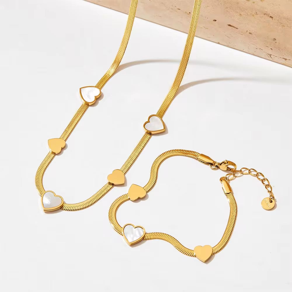 Fashion Trending Love Jewelry Snake Stainless Steel Jewelry Set for Women Spring Fashion Jewelry My Store