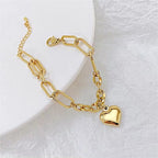Fashion Jewelry Classic Women'S Stainless Steel Hearts Chain Hip Hop Bracelet for Men My Store