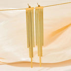 Hot Sell Snake Bone Chain Tassel Earrings Women Jewelry Designer Stainless Steel 18K Gold Plated Fringe Earrings My Store