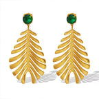 JEWELRY EH210 Premium Sense of Inlaid Zirconia Earrings 2024 New Exquisite Earrings Feathery Korean Version My Store