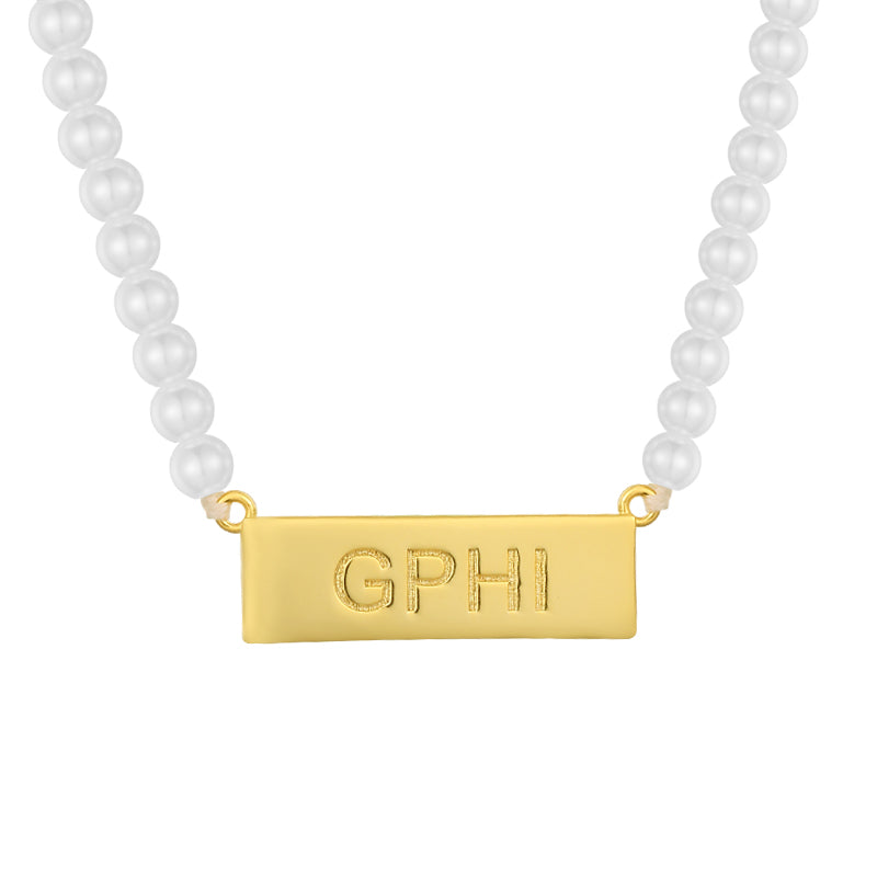 Sorority Custom/Personalized Pearl Necklace Lee