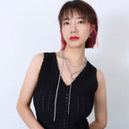 Best Price of Zircon Chain Long Stainless Steel Necklace Chain for Women My Store