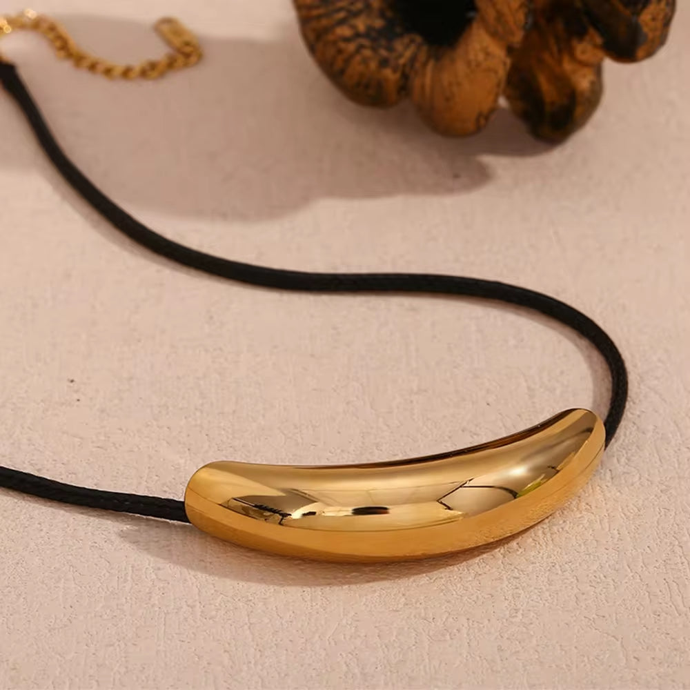 Punk Style Magnetic Choker Necklace 18K Gold Plated Snake Chain Jewelry 316L Stainless Steel Necklace My Store