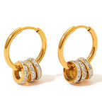 Trendy Multi-Circle Earrings Jewelry Women Dismountable Hoop Stainless Steel Earrings My Store