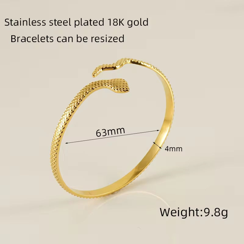 Custom Waterproof Jewelry Stainless Steel Cuban Chain 18K Gold Plated Bracelet for Women Ladies Bracelet Sets My Store
