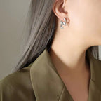 Luxury Sparkle 18K Gold PVD Plated Shiny Party Micro Pave Stainless Steel Chain Earring Non Tarnish & Waterproof Women My Store