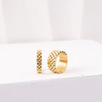 High End 18K Gold Plated Stainless Steel Watchband Rings Watch Strap Band Rings for Women My Store