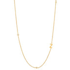 Waterproof 18K Pvd Plating Stainless Steel Initial Necklace Non Tarnish 26 English Alphabet Letter Pendant Necklace My Store