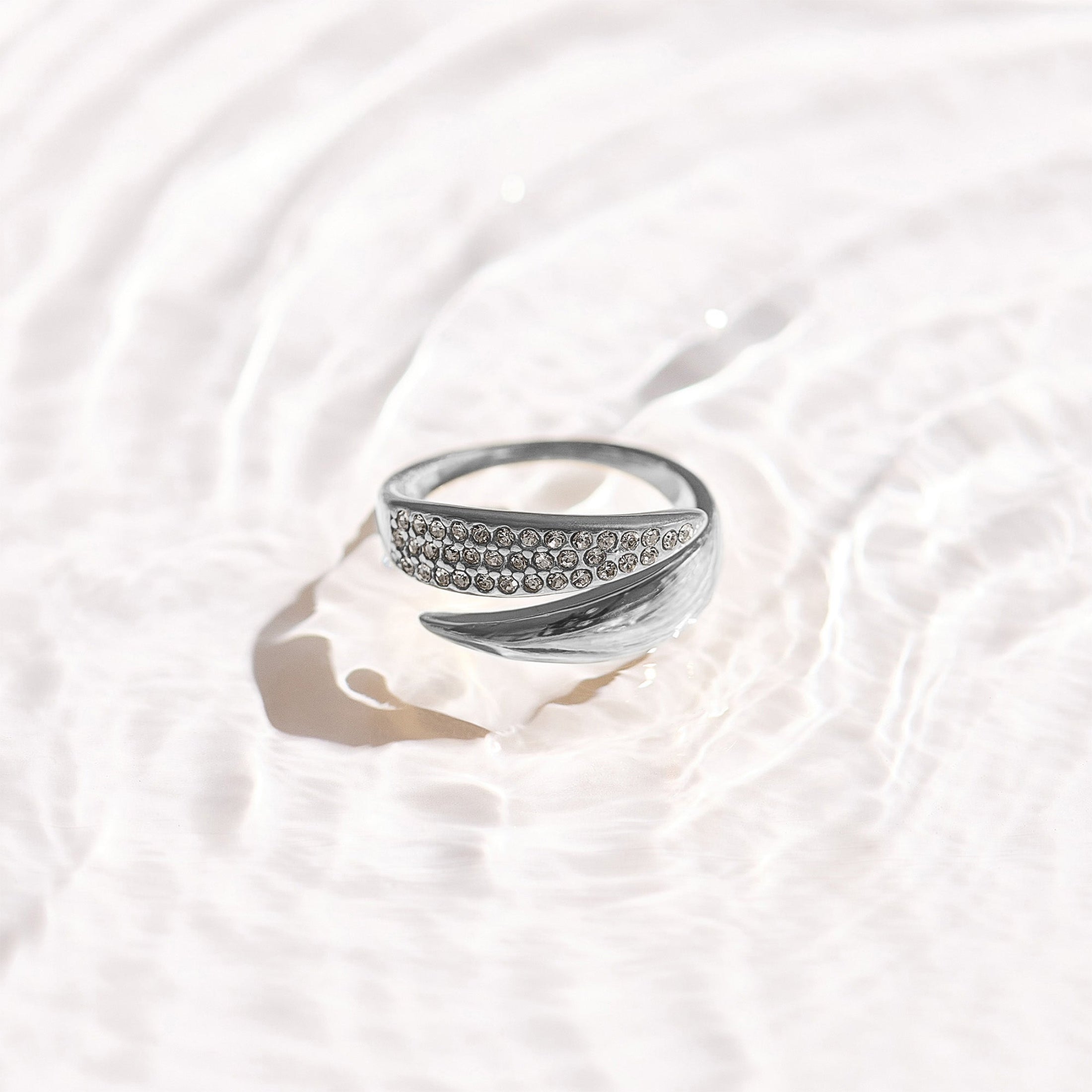 Pavé Crystal Wrap Ring Alice