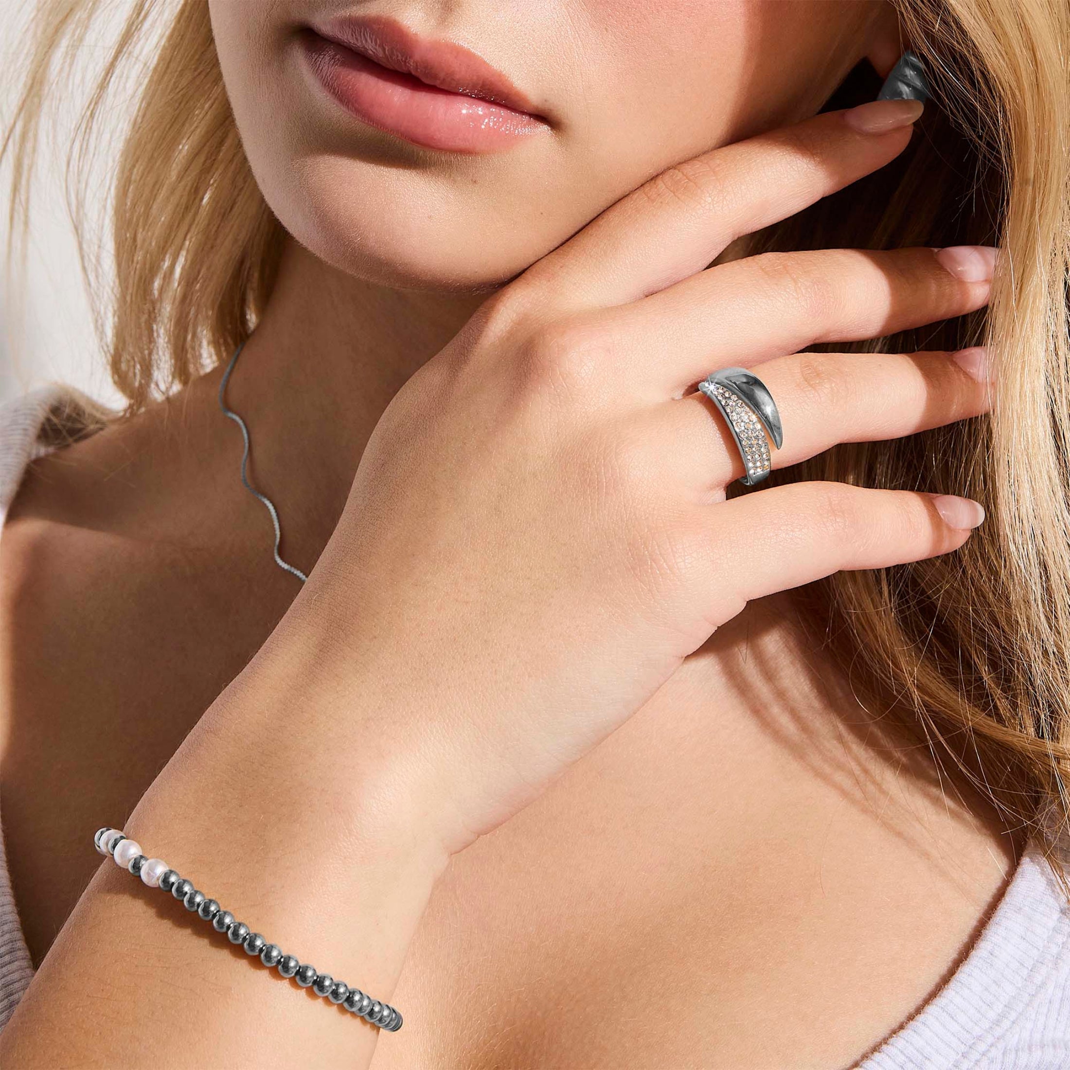 Pavé Crystal Wrap Ring Alice