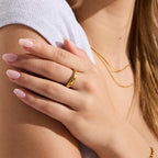 Starburst Crystal Band Ring Angel