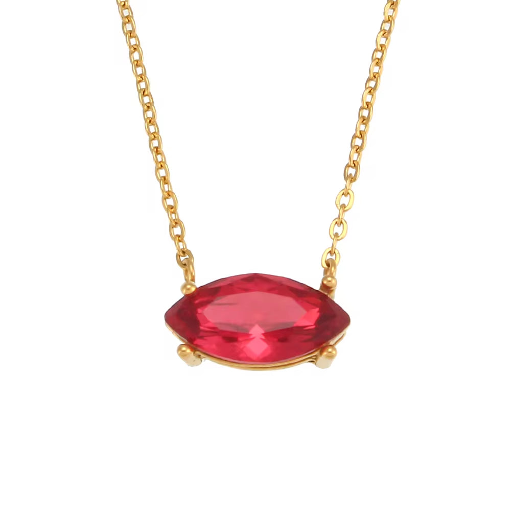 2024 Jewelry Trends Shining Zircon Pendant Necklace Colorful Christmas Jewelry Gift for Women My Store