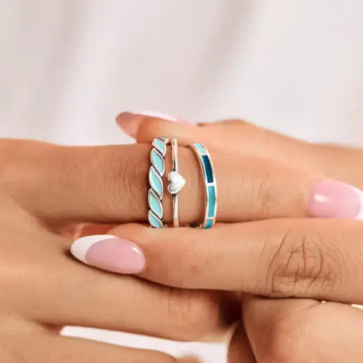 Enamel Twist Stacker Ring James Avery