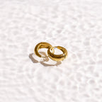 Teardrop Small Curve Hoop Earrings Angel