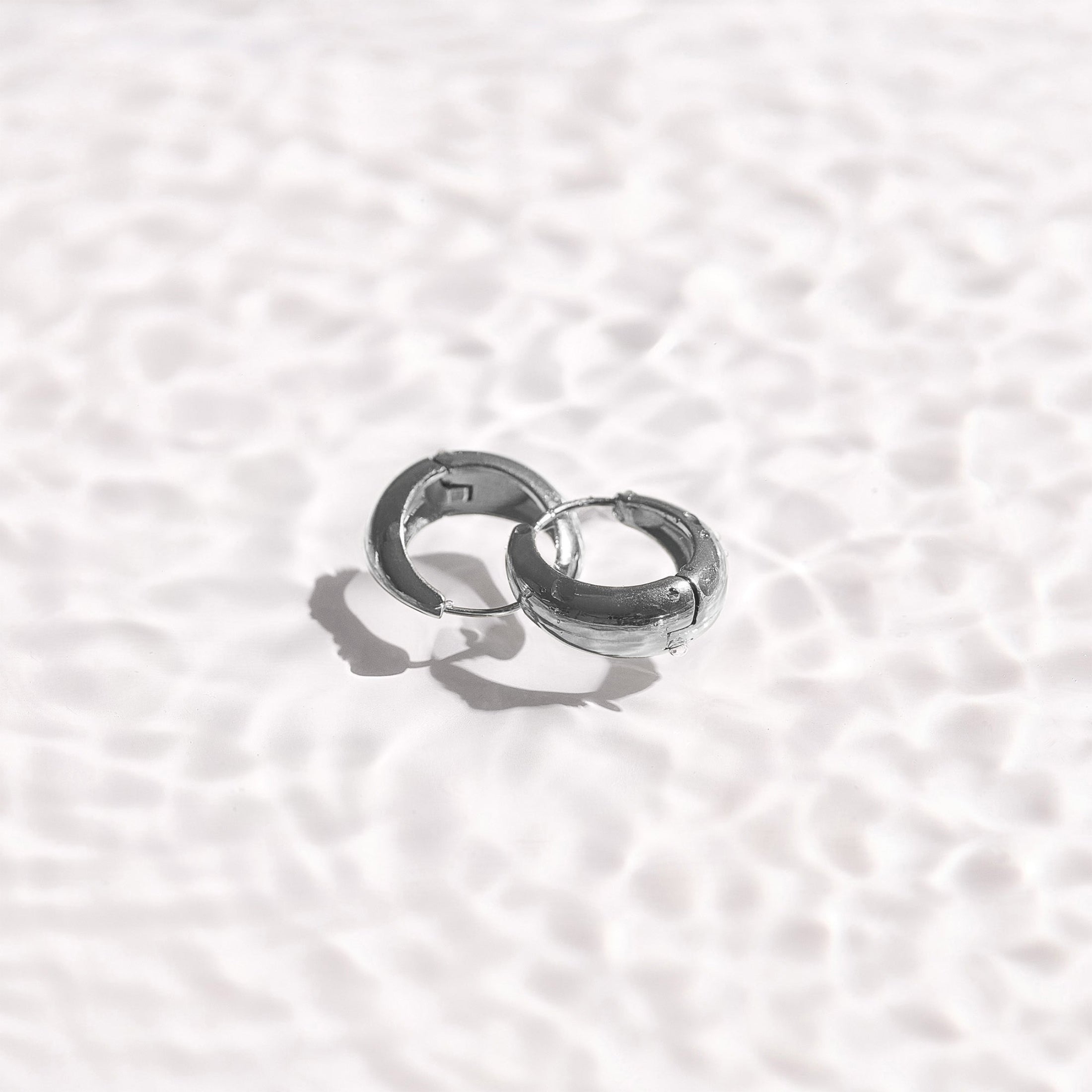 Teardrop Small Curve Hoop Earrings Angel