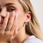 Teardrop Small Curve Hoop Earrings Angel