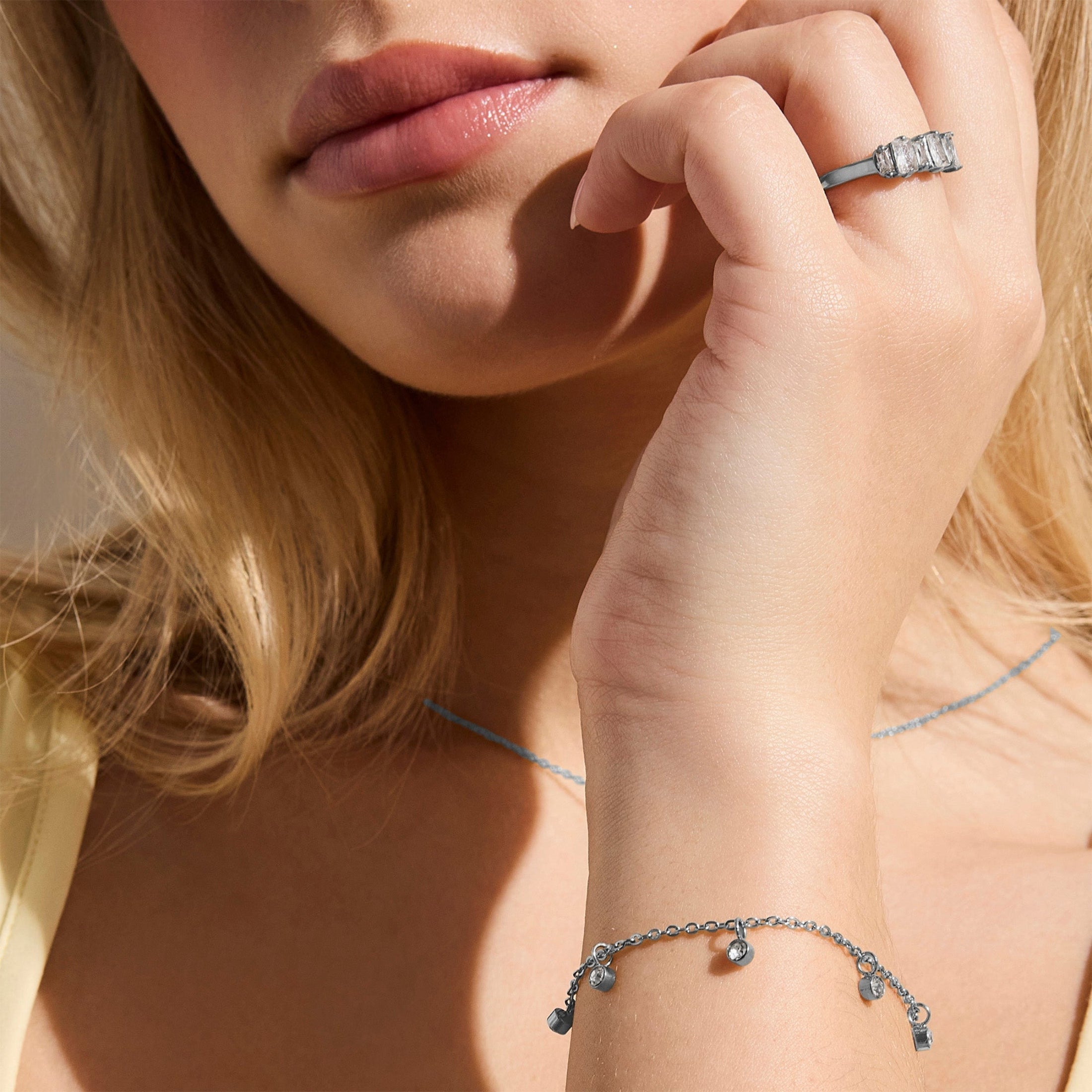 Dainty Crystal Drop Bracelet Alice