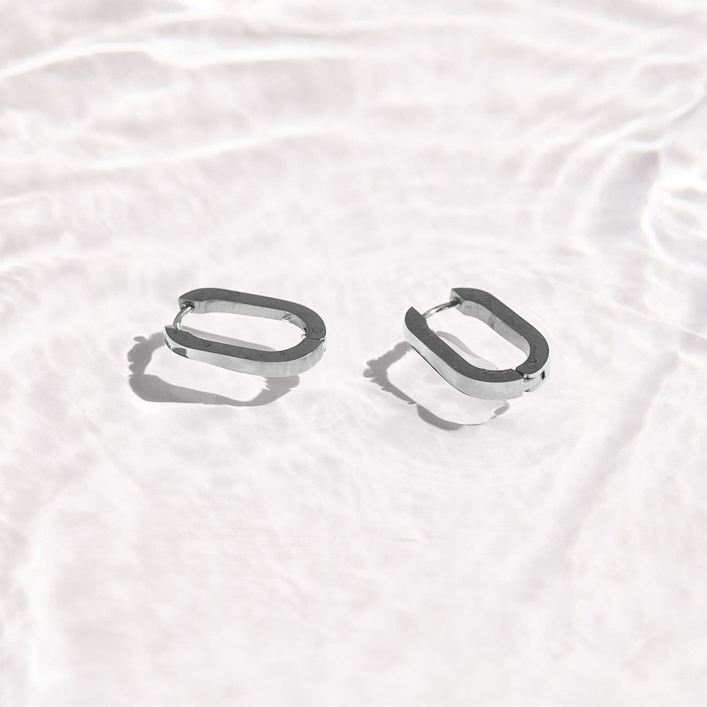 Slim Block Hoops Angel