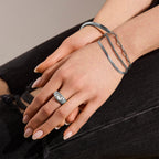 Triple Chain Mixed Link Bracelet Angel