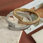 JEWELRY SZ03 Wholesale Stretch Snake Bone Chain Bangles Fashion Opening Adjustable Bangles My Store