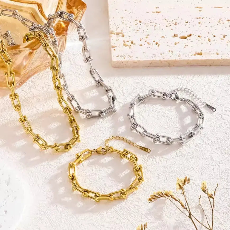 Tied With Love Necklace & Bracelet Evry Jewelz