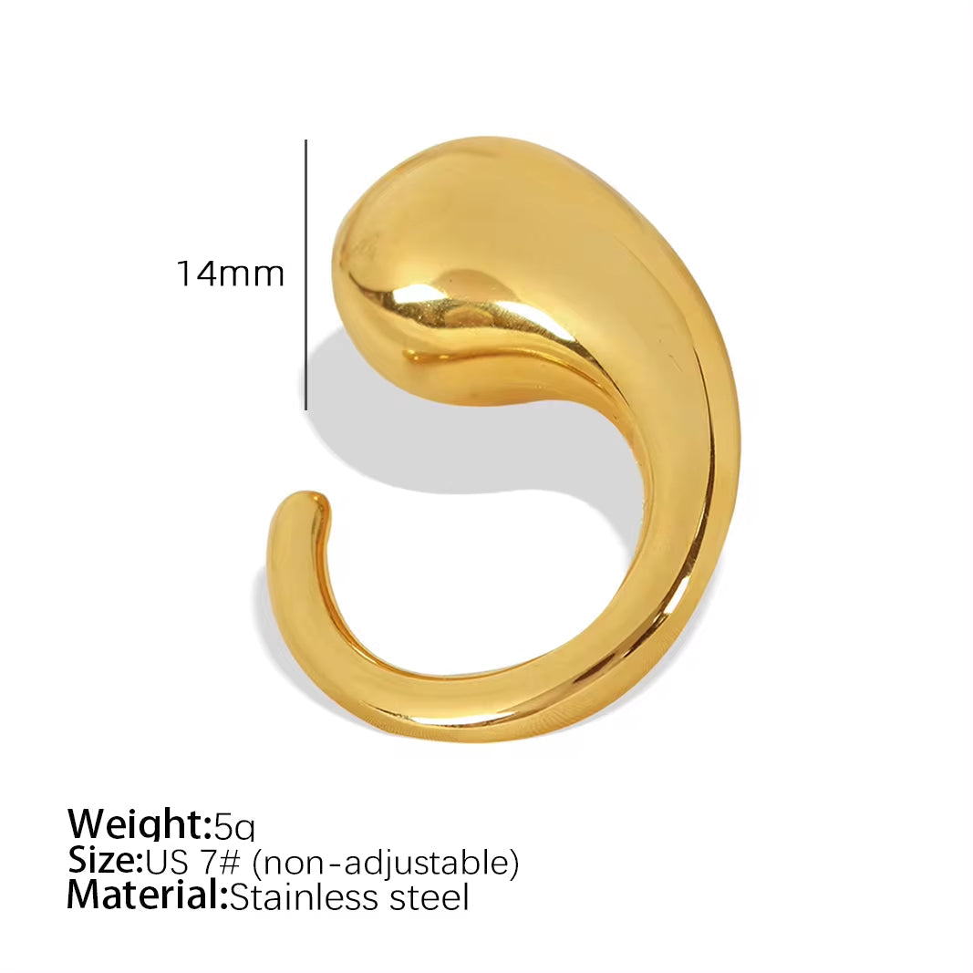 JEWELRY XL82-3-EH232-JZ21 Factory Hot Sale Big Drops Earrings Necklace Ring Set Exaggerated My Store