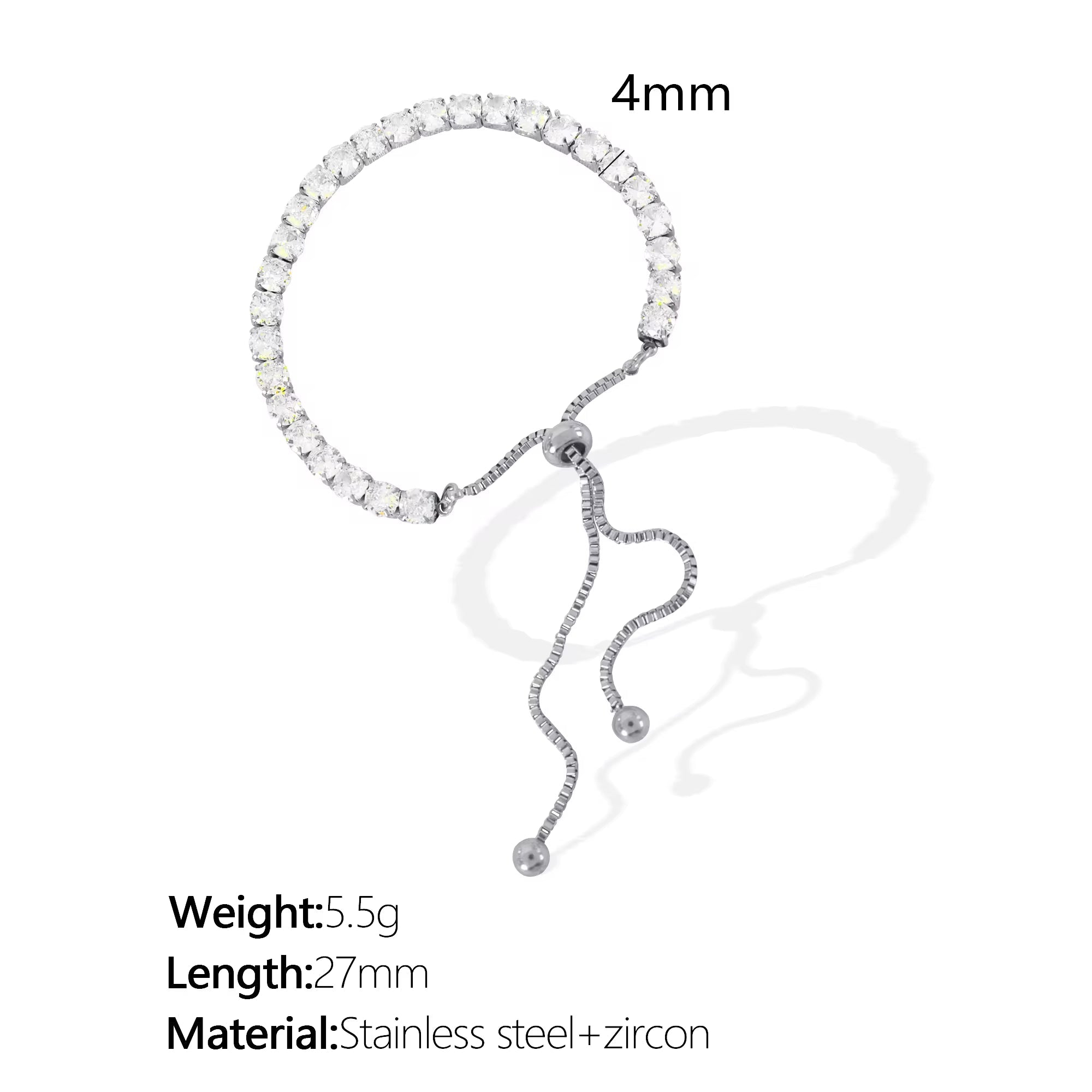 JEWELRY SL17 Wholesale Fashion Zirconia Bracelet Versatile Sweet Cool Style Hand Jewelry Niche Designs My Store