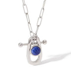 Temperament Joker Jewelry Stainless Steel Geometric Ot Ring Pendant Fashionable Necklace Female Necklaces for Women My Store