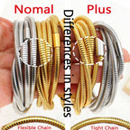 Trendy Stainless Steel Multi-Layer Spiral Bracelet Fashion 18K Gold Plated Jewelry High Quality Low MOQ My Store