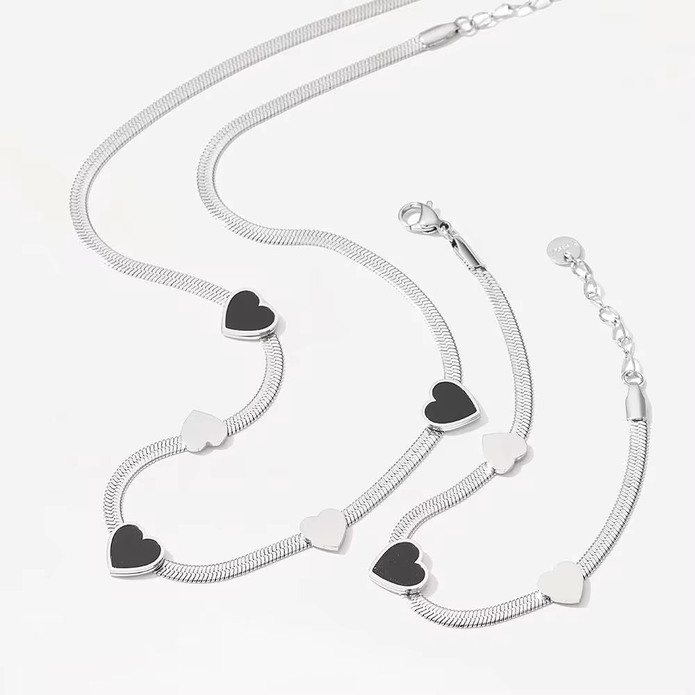 Fashion Trending Love Jewelry Snake Stainless Steel Jewelry Set for Women Spring Fashion Jewelry My Store