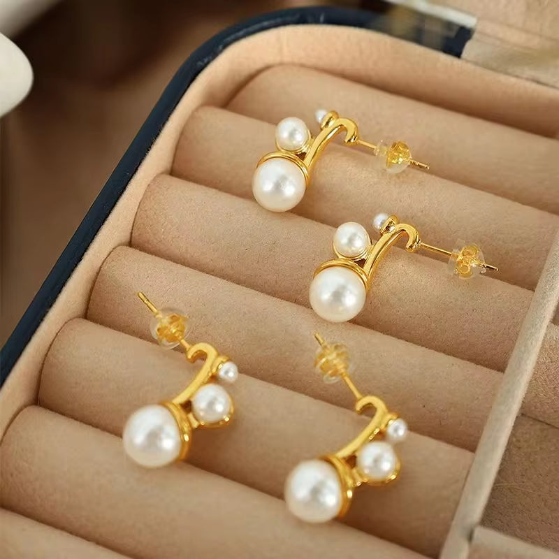 JEWELRY EH61 Factory Hot Sale 2024 Pearl Earrings Popping Unique Earrings Fashion My Store