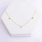 18K Pvd Gold Plated Water Drop Zirconia Dot Triangle Square Pendant Necklace Stainless Steel Tarnish Free Jewelry FJN0171N My Store