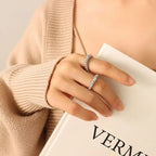 Retro New Arrival Waterproof Jewelry 18K Gold Plated Simple round Shape Rings for Women My Store