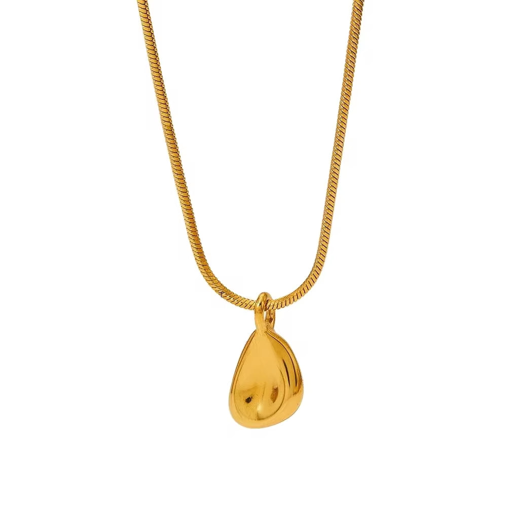 New Gold Plated Tarnish Free Stainless Steel Stylish Vintage Design Snake Chain Pendant Necklace for Women Gift Bijoux My Store