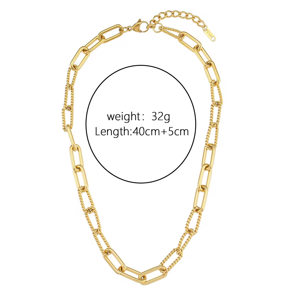 Wholesale Fashion Gold Plated Necklace Set Tarnish Free Jewelry Enamel Stainless Steel Pendant Necklace My Store