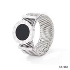 Ins Fashion 8Mm Wide Women&Men Watch Band Ring Stainless Steel Mesh Roman Numeral Shell Ring My Store