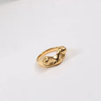 18K Gold Plated Stainless Steel Frog Rings Frog Shape Design Waterproof High Polished Hip Hop Rings for Women My Store